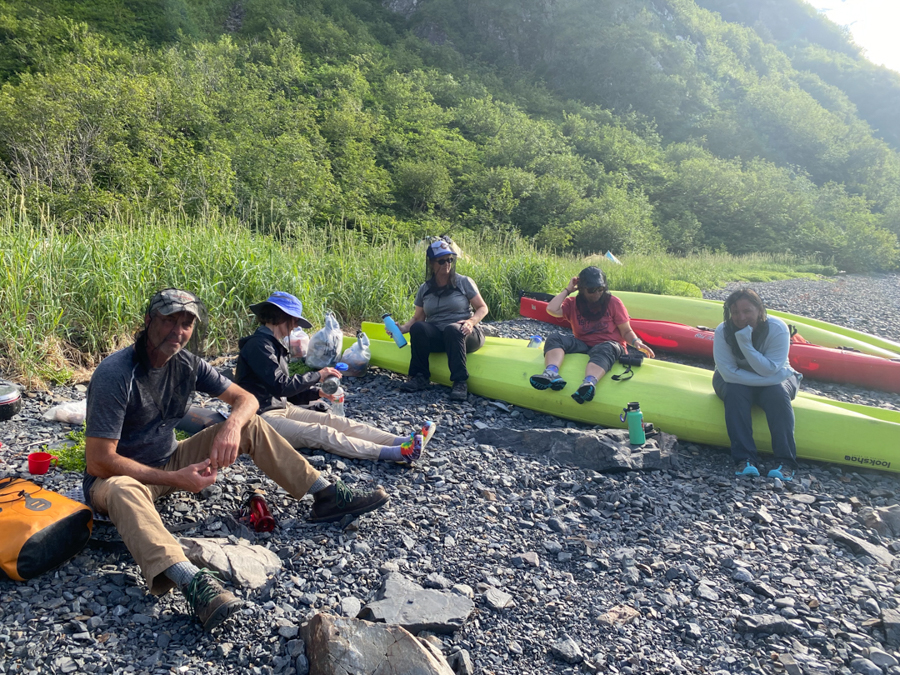 adventures for all group preparing to kayak in alaska