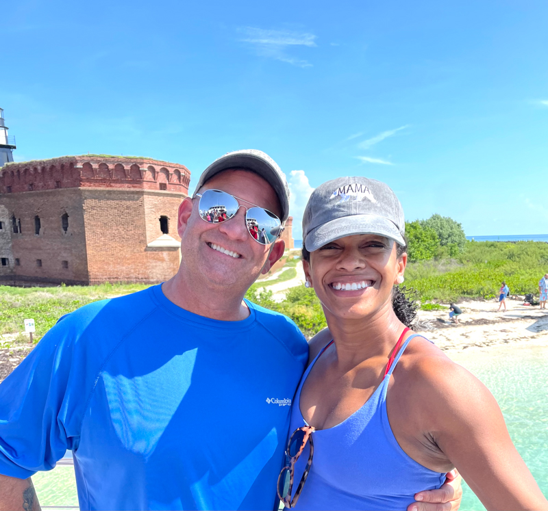two adventures for all members smiling together by fort jefferson