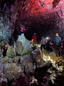 adventures for all group touring through caves in iceland