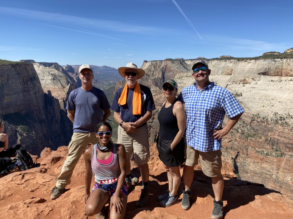 Zion mountain top